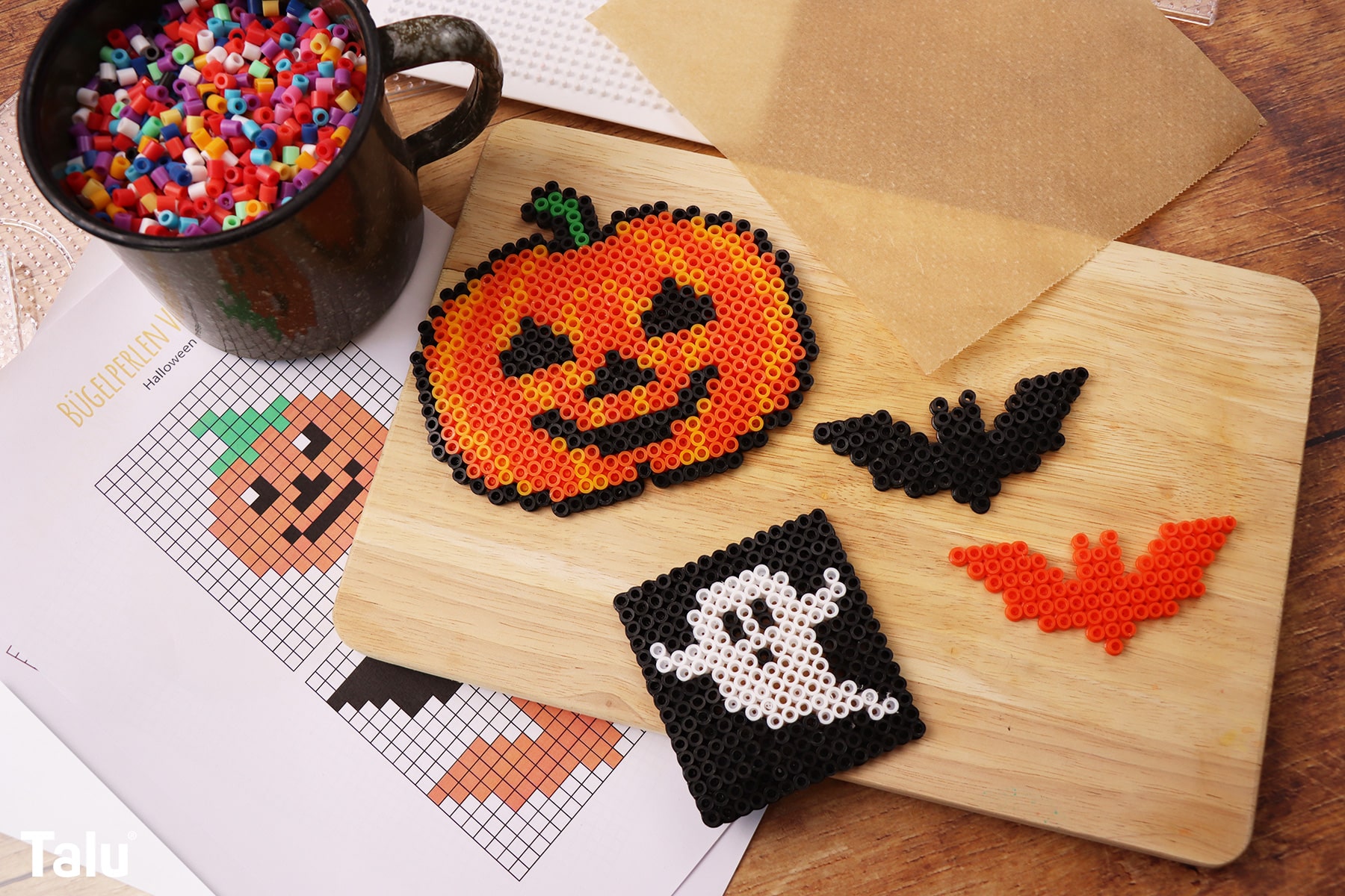 Halloween Bügelperlen Vorlagen