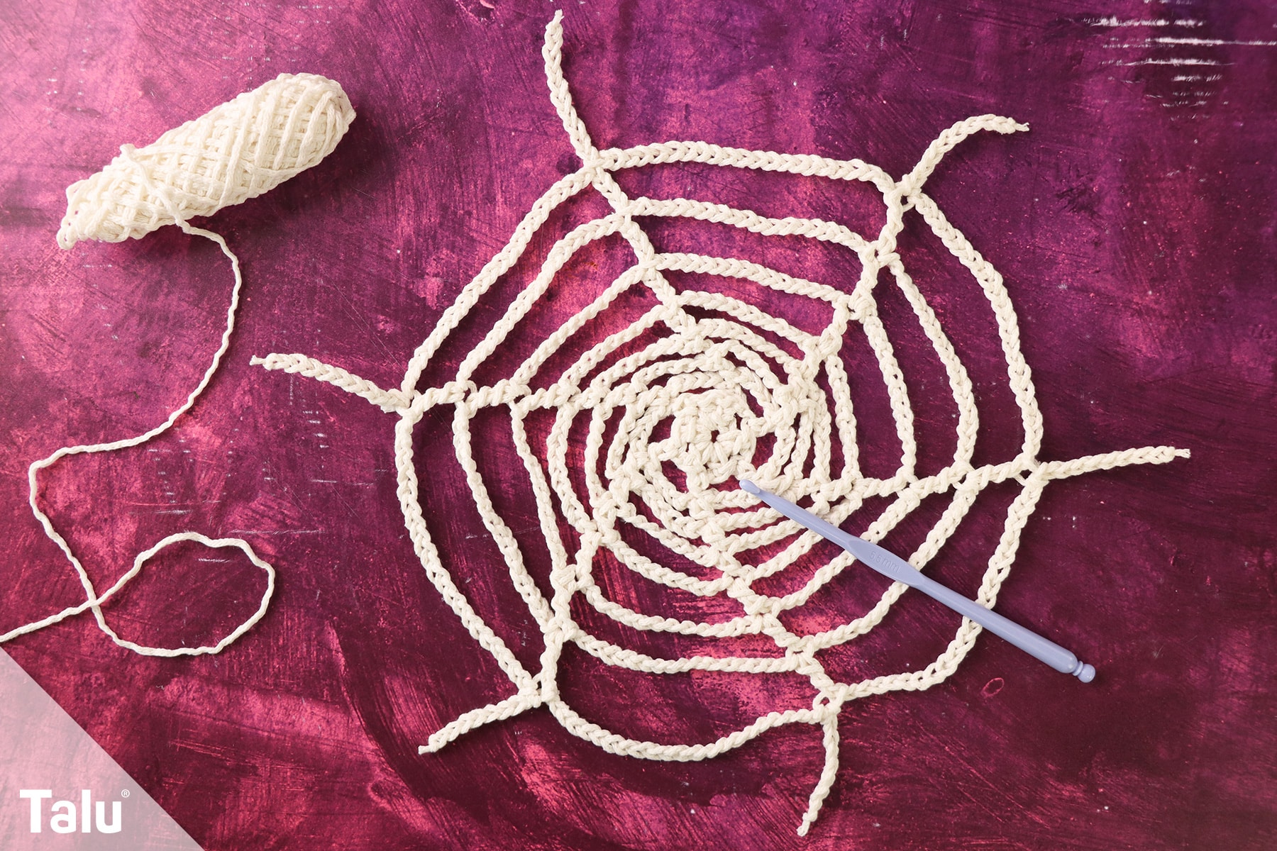 Spinnennetz häkeln