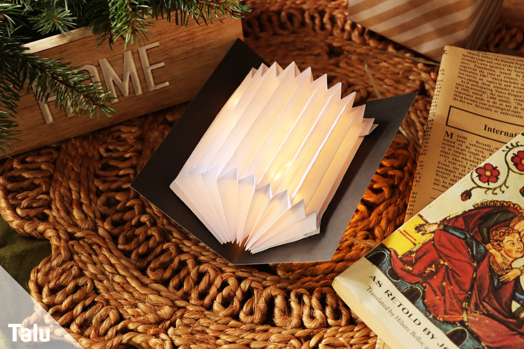 Buchlampe basteln