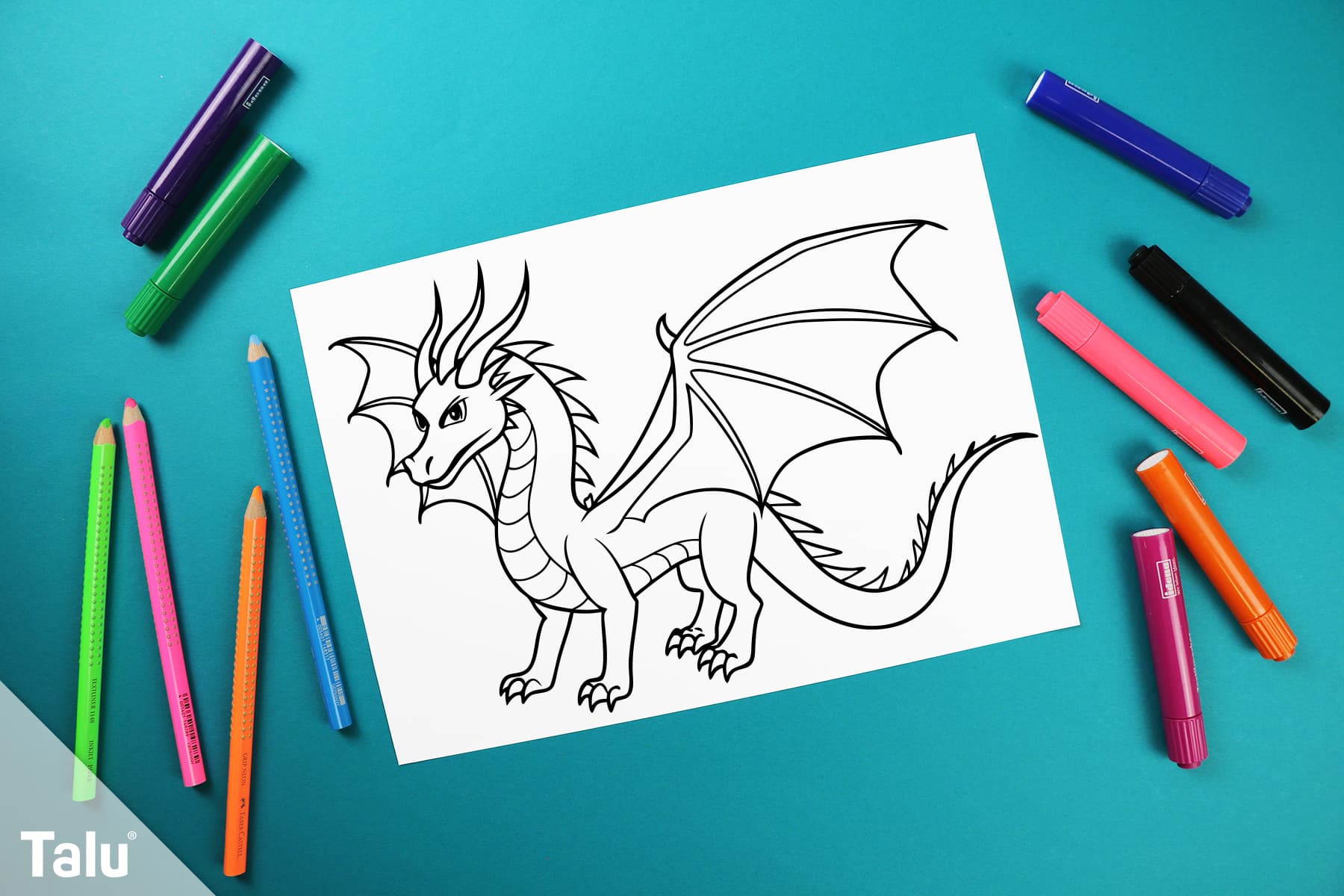 Drachen Ausmalbilder