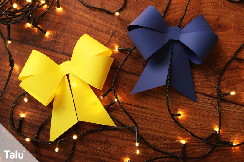 Papierschleife basteln